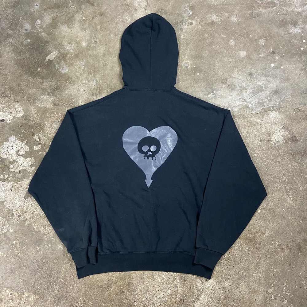 Vintage Y2K Alkaline Trio Sweatshirt Size XL Black Fleece Full Zip Hoodie Rock - Picture 2 of 7